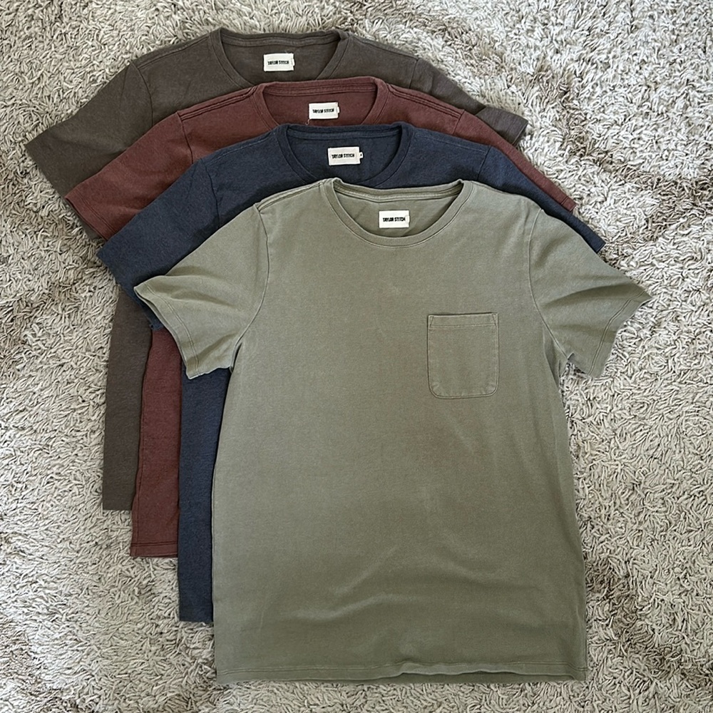 Taylor Stitch Heavy Bag T-Shirts - Large (42) - Lot of 4